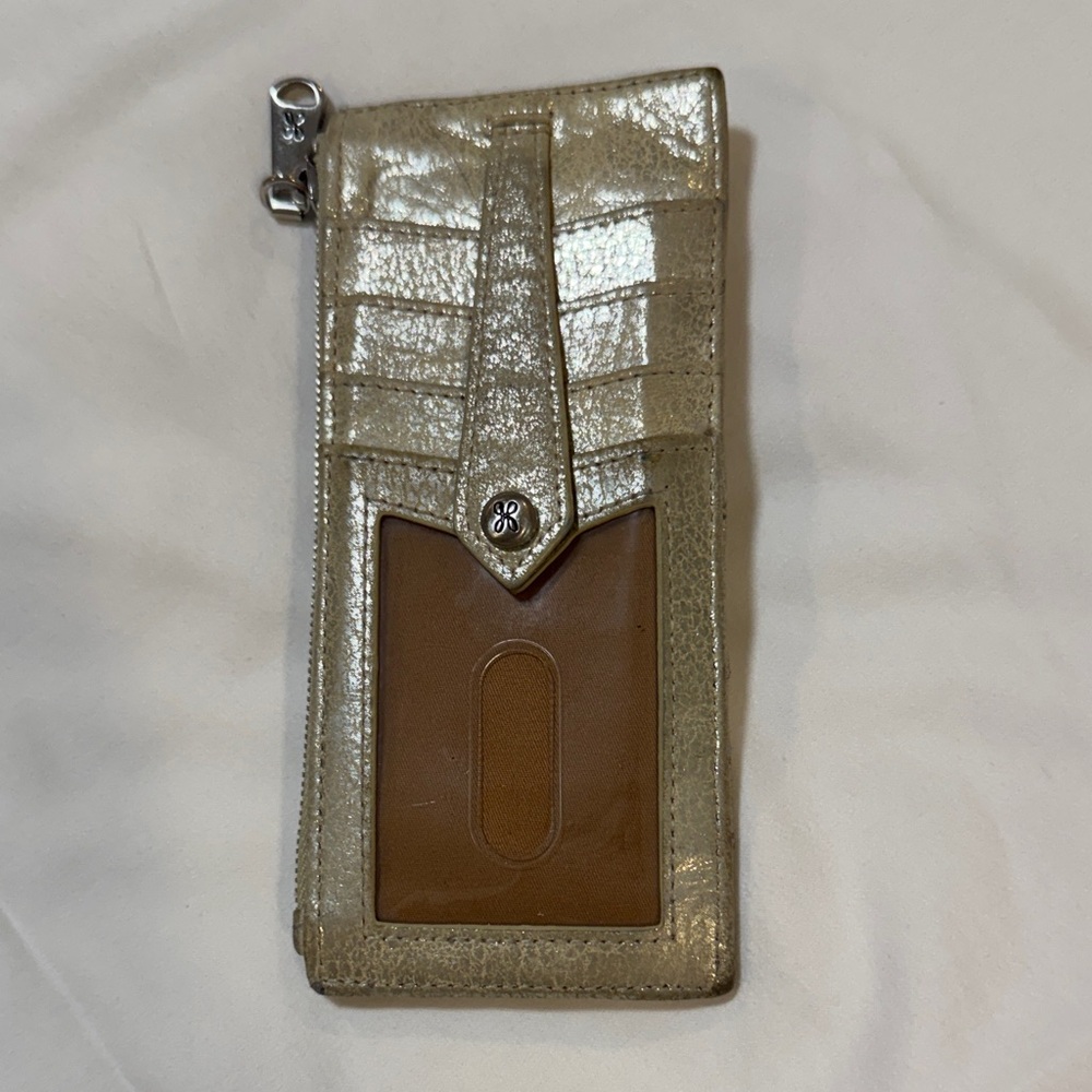 HOBO Metallic Gold and Brown Wallet